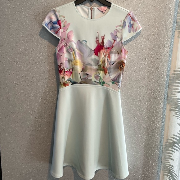 ted baker mint skater dress Skater Dress Ted Baker Dress Size Ted Baker Skater Dress Size UK Navy Stripe Jewel Print